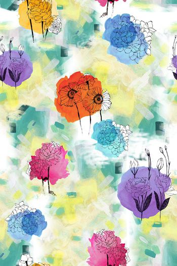 抽象印花华亿平台图片