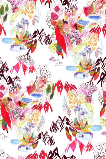 抽象印花华亿平台图片