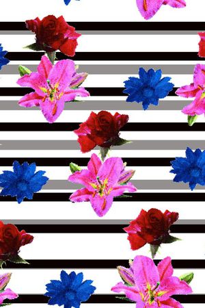 条纹印花华亿平台图片