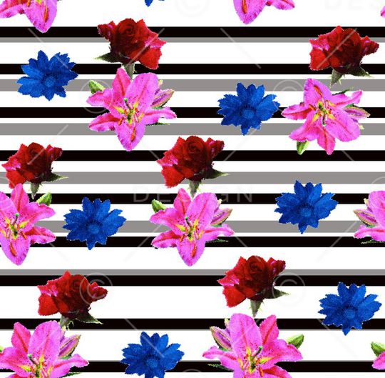 条纹印花华亿平台图片