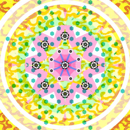 现代流行印花华亿平台图片