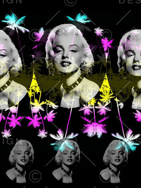 棕榈叶印花华亿平台图片