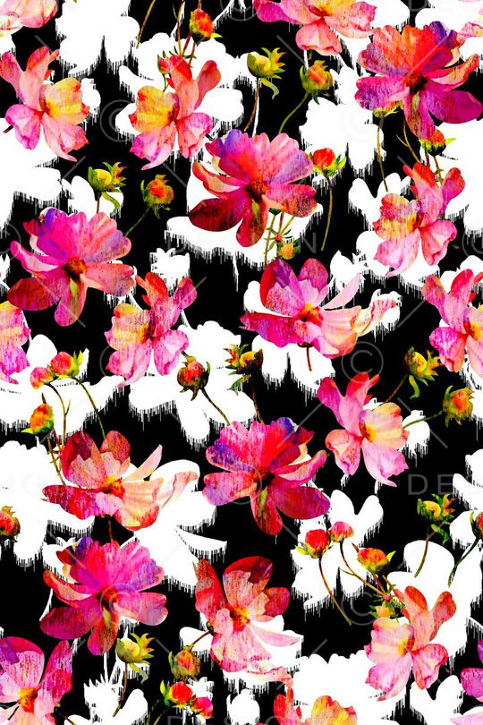 抽象手绘满版最新高清数码时尚潮流大牌复古欧美风印花华亿平台图片