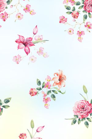 手绘印花华亿平台图片