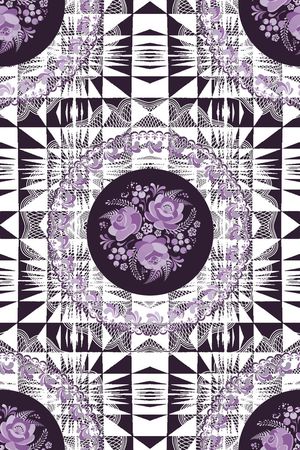 抽象手绘满版最新高清数码时尚潮流大牌复古欧美风印花华亿平台图片