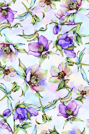 水彩印花华亿平台图片