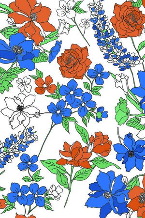 手绘印花华亿平台图片