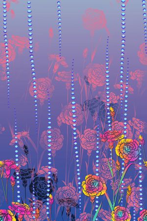 抽象花印花华亿平台图片