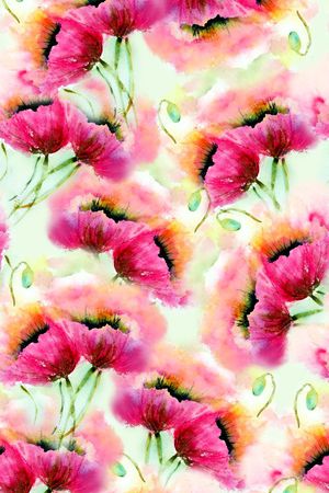 水彩印花华亿平台图片