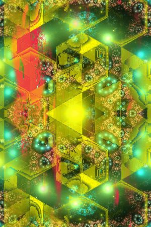 抽象长巾印花华亿平台图片