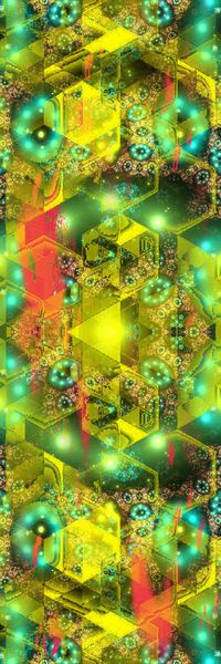 抽象长巾印花华亿平台图片