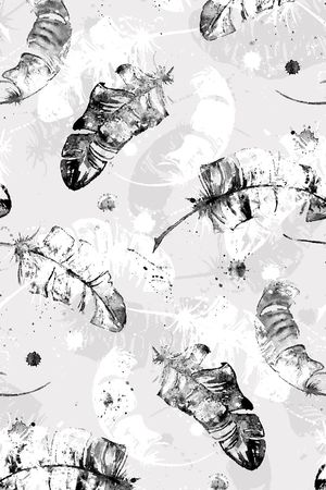 黑白印花华亿平台图片