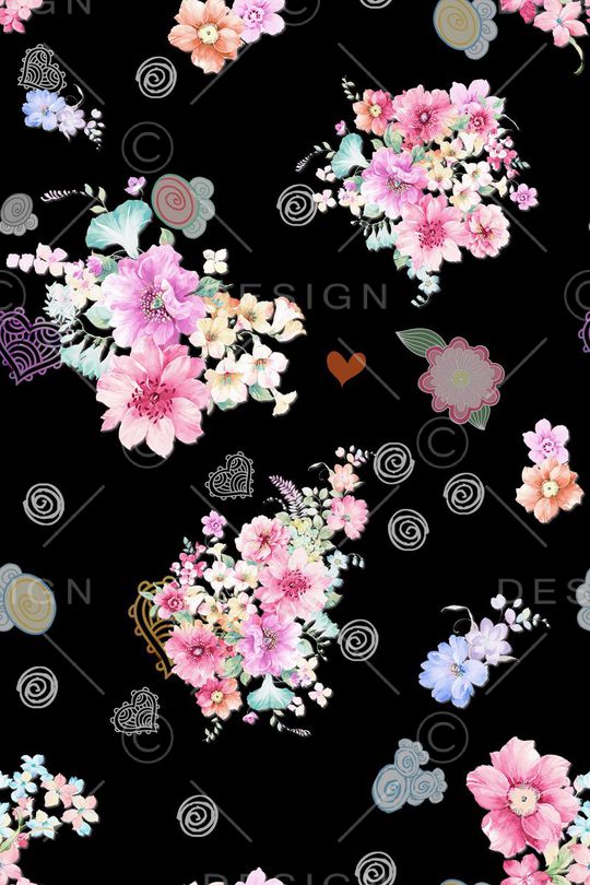 小碎花印花华亿平台图片