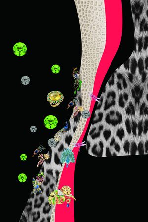 时尚豹纹印花华亿平台图片