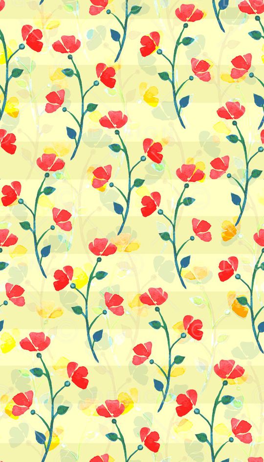 清爽花卉印花华亿平台图片