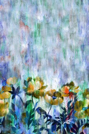 油画花卉印花华亿平台图片