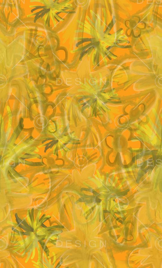 手绘涂鸦图案印花华亿平台图片