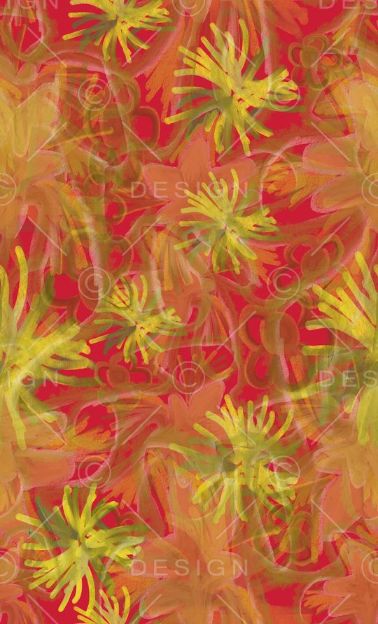 手绘涂鸦图案印花华亿平台图片