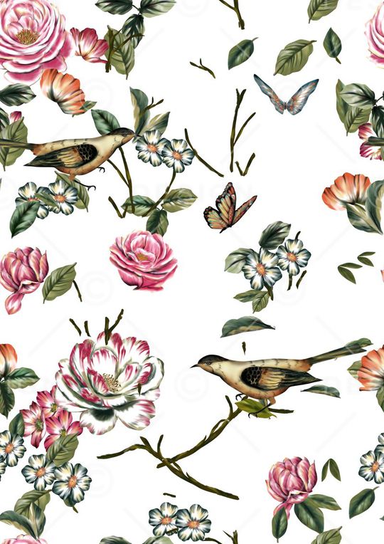 微风春天印花华亿平台图片