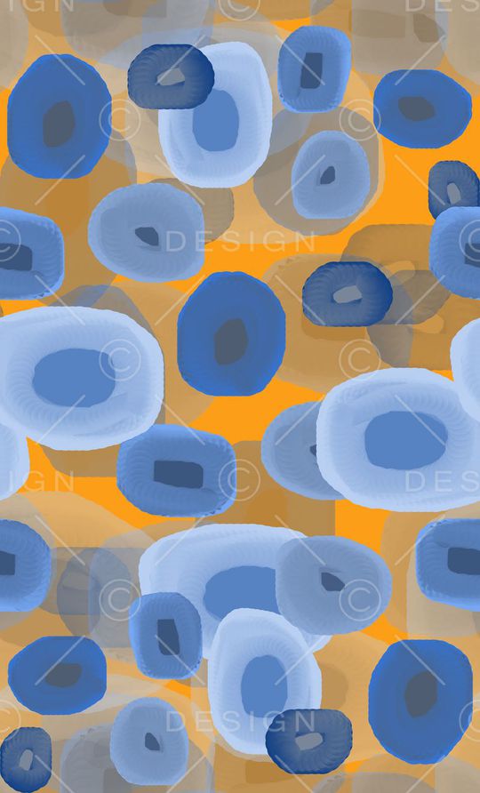 圆圈与波点印花华亿平台图片