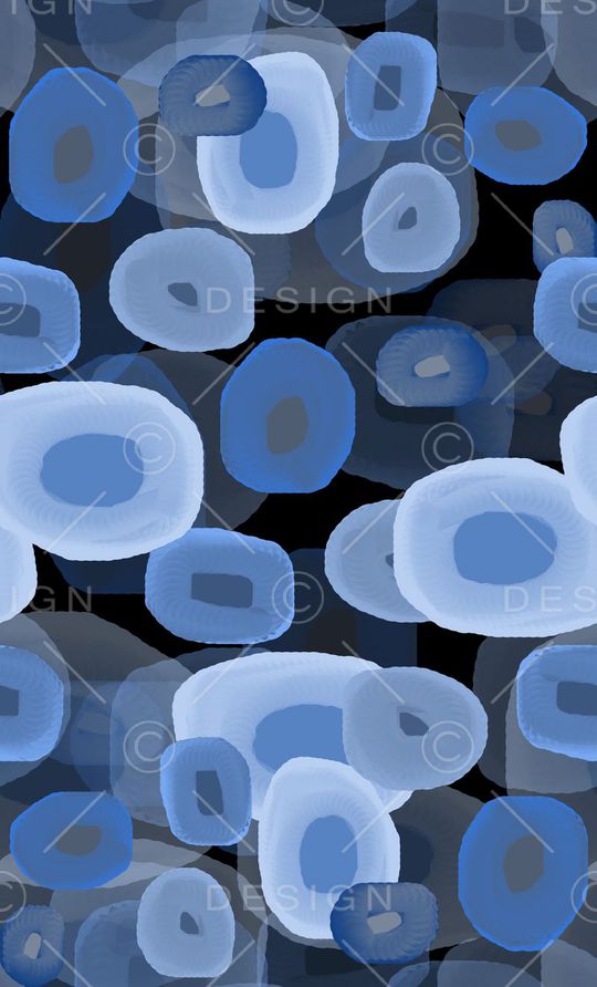 圆圈与波点印花华亿平台图片