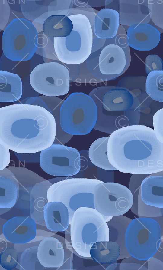 圆圈与波点印花华亿平台图片