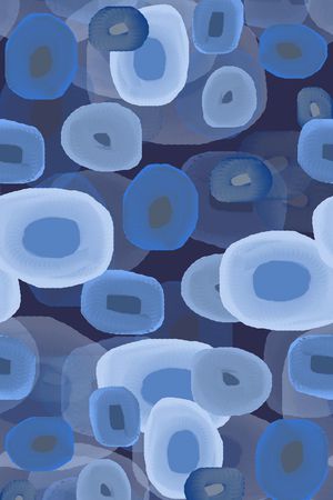 圆圈与波点印花华亿平台图片