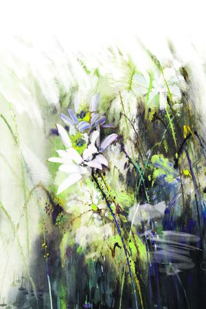 油画花卉印花华亿平台图片