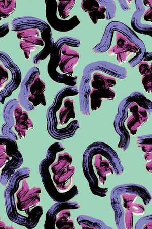 水墨印花华亿平台图片