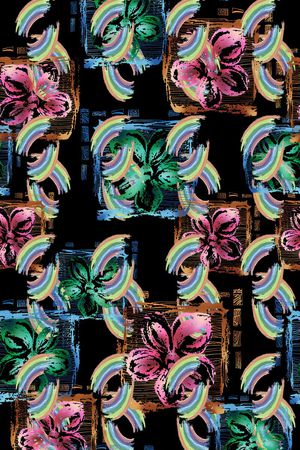 抽象印花华亿平台图片