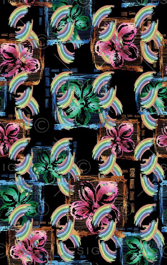 抽象印花华亿平台图片