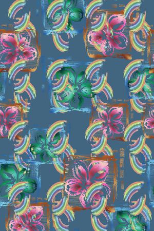 抽象印花华亿平台图片