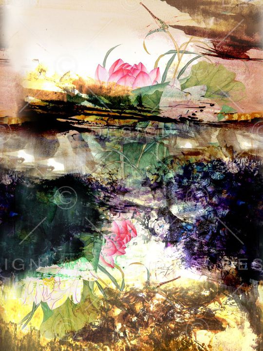 油画花卉印花华亿平台图片