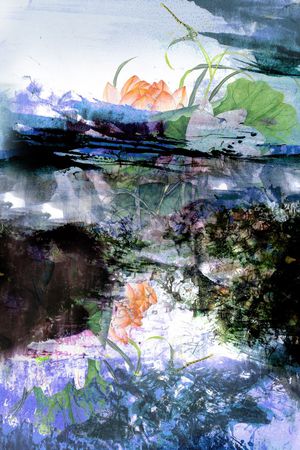 油画花卉印花华亿平台图片