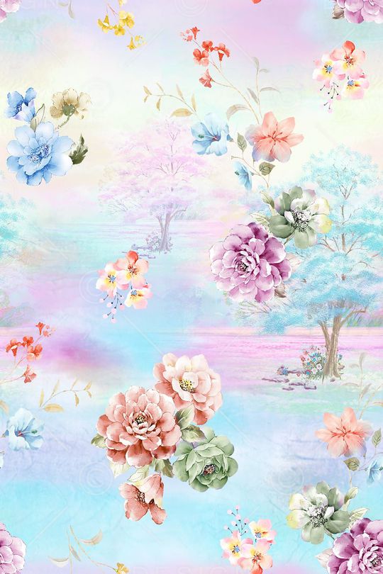 牡丹印花华亿平台图片