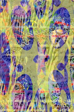 豹纹长巾印花华亿平台图片