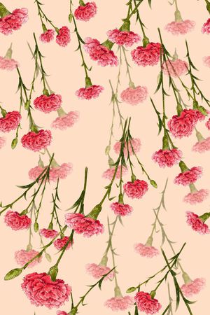 康乃馨印花华亿平台图片