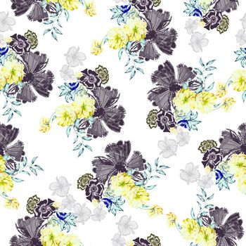 牡丹印花华亿平台图片