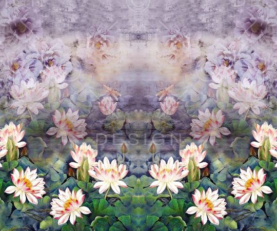 荷花印花华亿平台图片