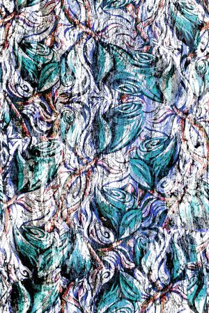 抽象花卉印花华亿平台图片