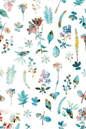 植物印花华亿平台图片