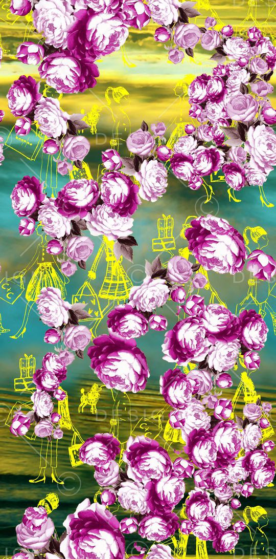 花朵印花华亿平台图片