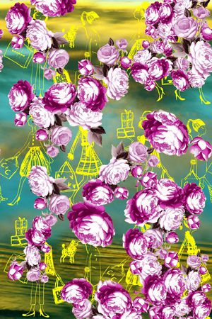 花朵印花华亿平台图片