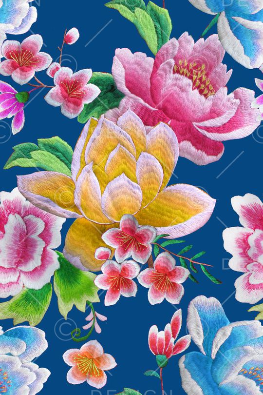 绣花印花华亿平台图片