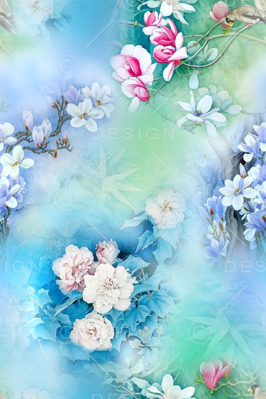 中国风印花华亿平台图片