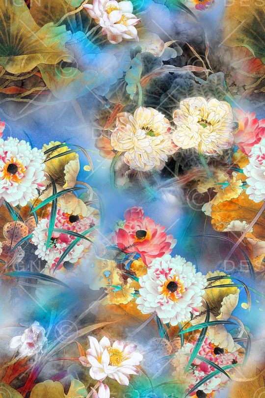 中国风印花华亿平台图片