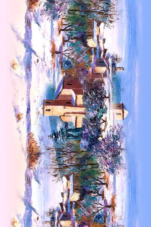 油画花卉印花华亿平台图片