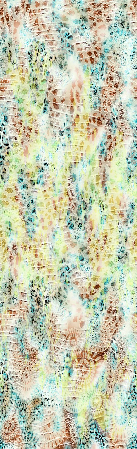 抽象豹纹印花华亿平台图片