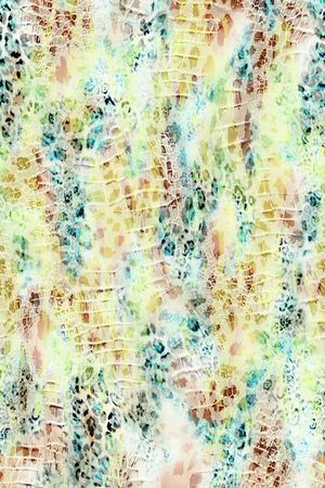 抽象豹纹印花华亿平台图片