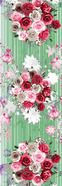 玫瑰印花华亿平台图片